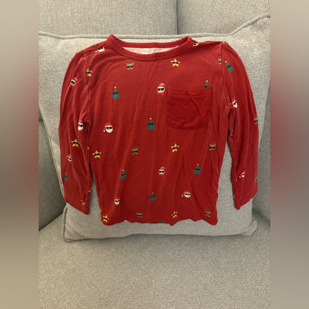 Little Sleepies Cool Christmas Long Sleeve Pocket Tee